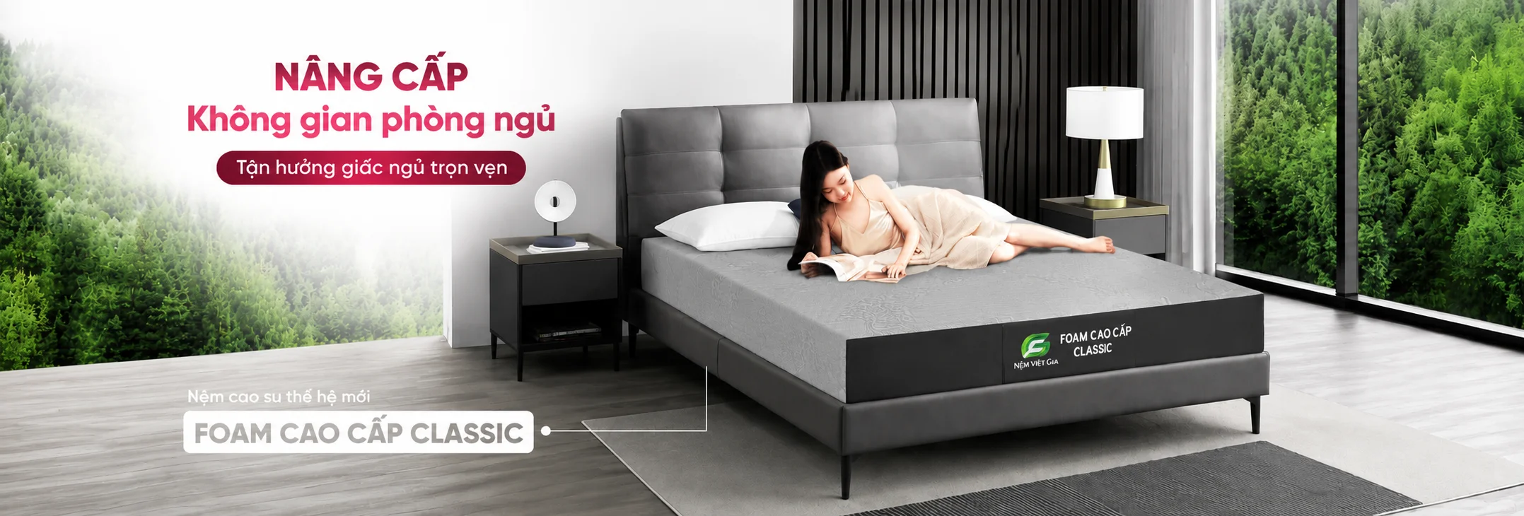 Nệm foam Việt Gia cao cấp, êm ái, nâng đỡ cơ thể