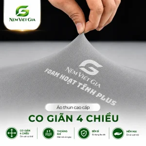 Alternative view of Nệm Cao Su Foam Hoạt Tính Plus Việt Gia