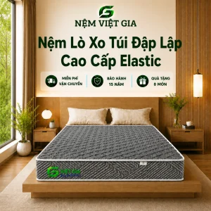 Nệm Lò Xo Túi Đập Lập Việt Gia Elastic