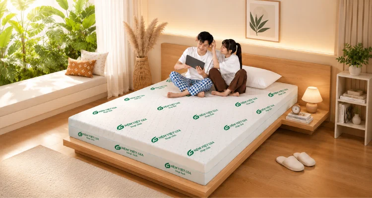 nệm Việt Gia được nhiều gia đình Việt tin chọn cho giấc ngủ êm ái