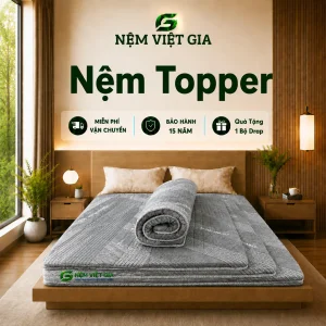 Nệm Topper  Cao Cấp Việt Gia